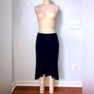 Croft and Barrow Women’s size S black midi ruffle skirt